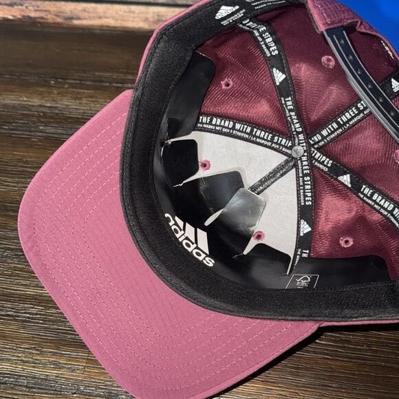 Adidas Merlot and Black Aeroready Snapback Hat - Picture 6 of 8